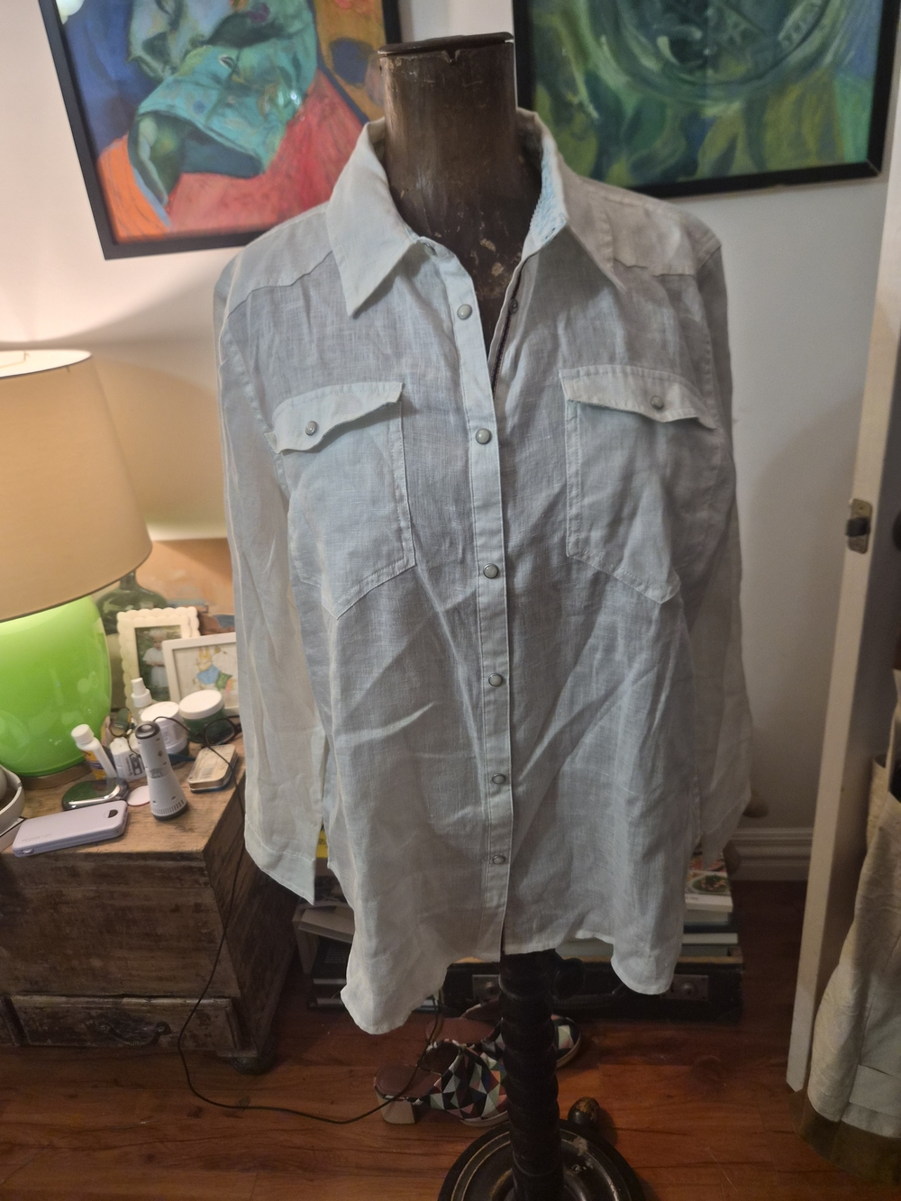 Sundance Light Blue Button-Down Shirt